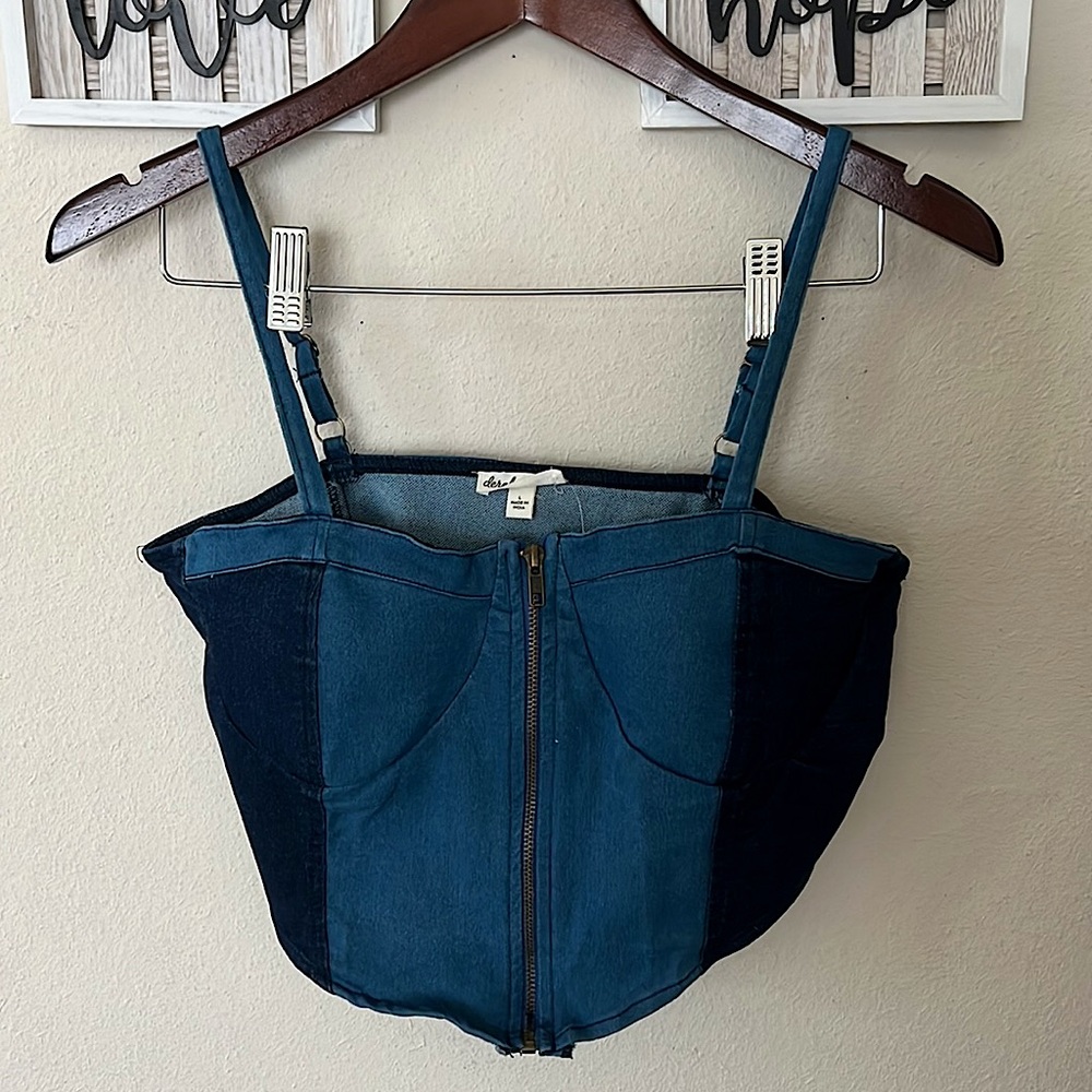 Derek Heart Denim Corset